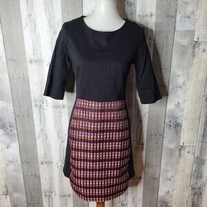 Hutch Size 8 Multicolor Square Print Dress